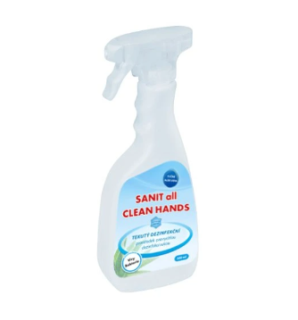 SANIT all CLEAN HANDS tekutá dezinfekce na ruce 500ml